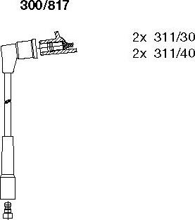 Bremi 300/817 - Augstsprieguma vadu komplekts www.autospares.lv