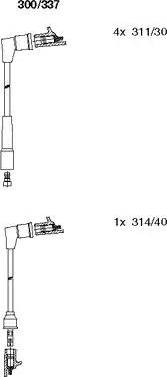 Bremi 300/337 - Augstsprieguma vadu komplekts www.autospares.lv