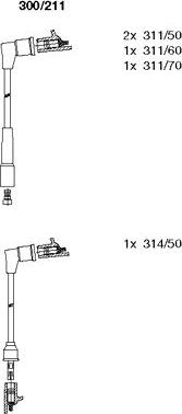 Bremi 300/211 - Augstsprieguma vadu komplekts www.autospares.lv