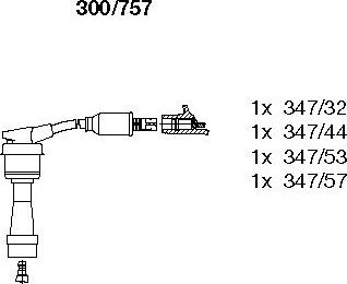 Bremi 300/757 - Augstsprieguma vadu komplekts www.autospares.lv