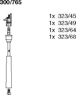 Bremi 300/765 - Augstsprieguma vadu komplekts www.autospares.lv