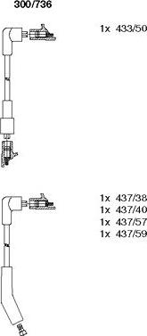 Bremi 300/736 - Augstsprieguma vadu komplekts www.autospares.lv