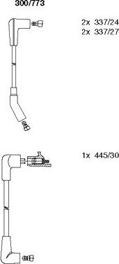 Bremi 300/773 - Augstsprieguma vadu komplekts www.autospares.lv