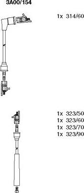 Bremi 3A00/154 - Комплект проводов зажигания www.autospares.lv