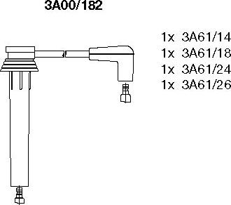 Bremi 3A00/182 - Augstsprieguma vadu komplekts www.autospares.lv