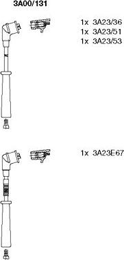 Bremi 3A00/131 - Augstsprieguma vadu komplekts www.autospares.lv