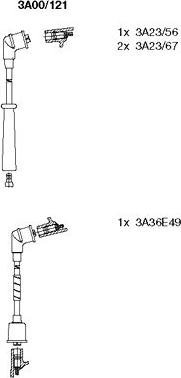 Bremi 3A00/121 - Augstsprieguma vadu komplekts www.autospares.lv