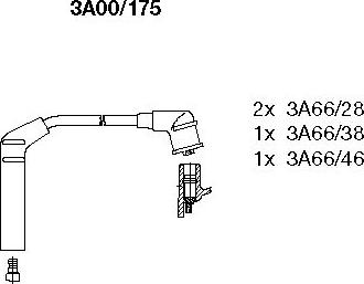 Bremi 3A00/175 - Augstsprieguma vadu komplekts www.autospares.lv