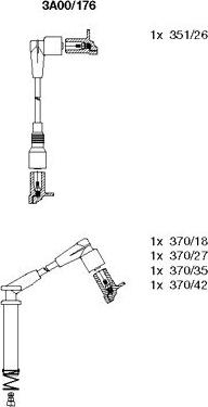 Bremi 3A00/176 - Augstsprieguma vadu komplekts www.autospares.lv