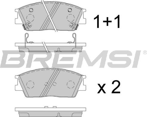 Bremsi BP3904 - Bremžu uzliku kompl., Disku bremzes autospares.lv