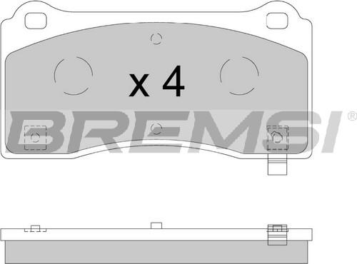 Bremsi BP3900 - Bremžu uzliku kompl., Disku bremzes www.autospares.lv