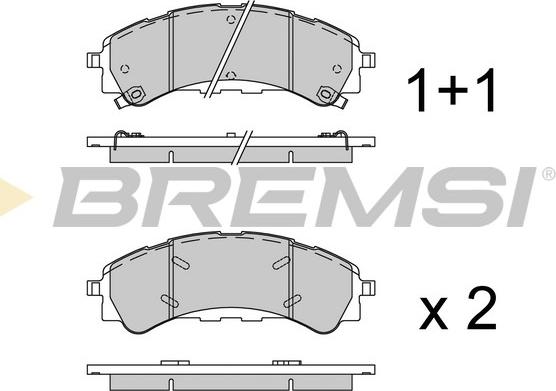 Bremsi BP3933 - Bremžu uzliku kompl., Disku bremzes autospares.lv