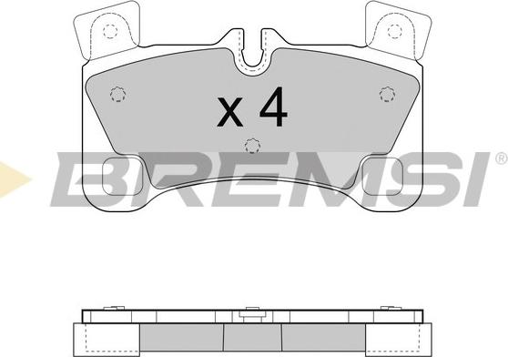 Bremsi BP3458 - Bremžu uzliku kompl., Disku bremzes autospares.lv