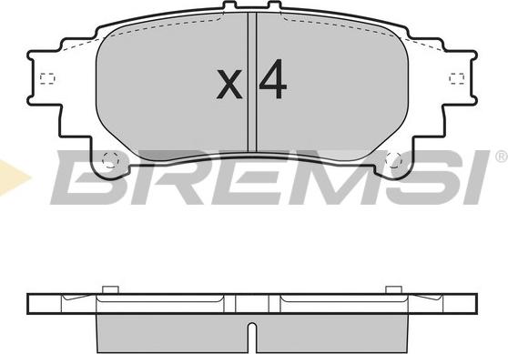 Bremsi BP3482 - Bremžu uzliku kompl., Disku bremzes autospares.lv