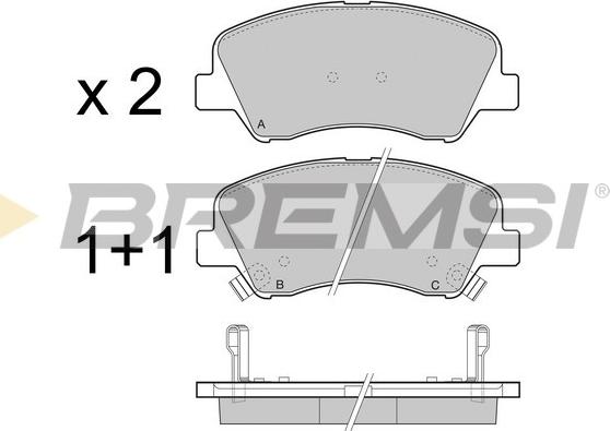 MDR MFP-2H36 - Bremžu uzliku kompl., Disku bremzes autospares.lv