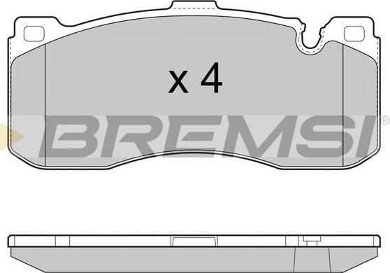 Bremsi BP3472 - Brake Pad Set, disc brake www.autospares.lv