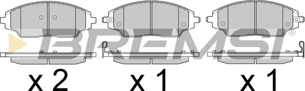 Bremsi BP3599 - Bremžu uzliku kompl., Disku bremzes autospares.lv