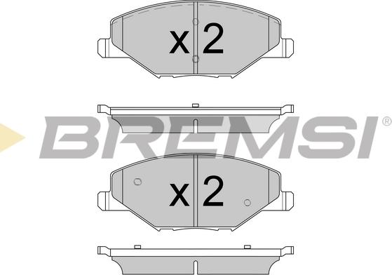 Bremsi BP3591 - Тормозные колодки, дисковые, комплект www.autospares.lv