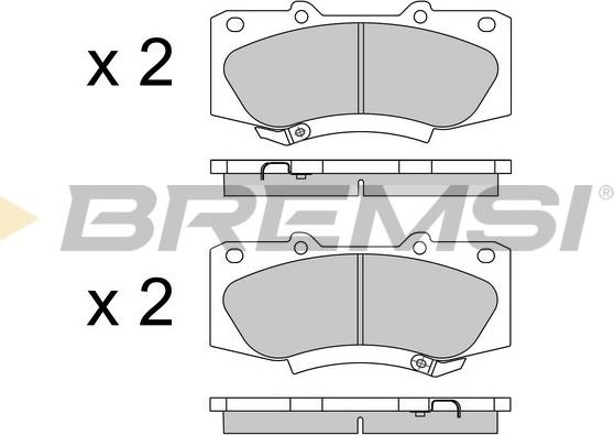 Bremsi BP3549 - Bremžu uzliku kompl., Disku bremzes autospares.lv