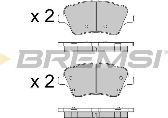 Bremsi BP3545 - Bremžu uzliku kompl., Disku bremzes autospares.lv