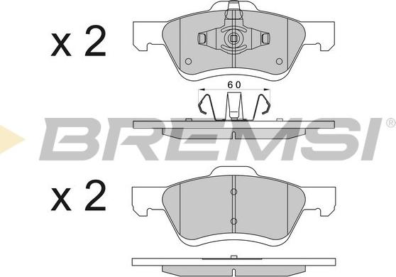 Bremsi BP3567 - Bremžu uzliku kompl., Disku bremzes autospares.lv