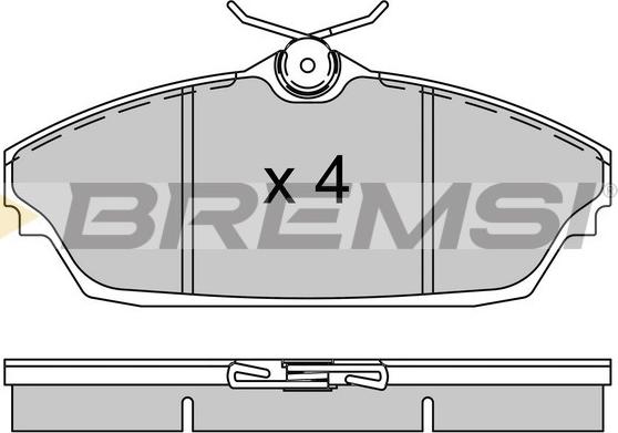 Bremsi BP3505 - Bremžu uzliku kompl., Disku bremzes autospares.lv