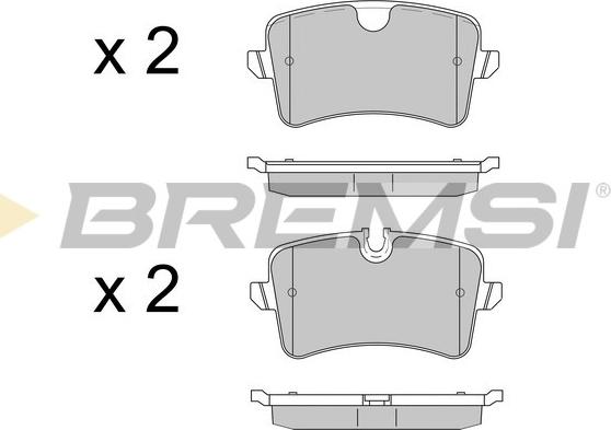 Bremsi BP3502 - Bremžu uzliku kompl., Disku bremzes autospares.lv