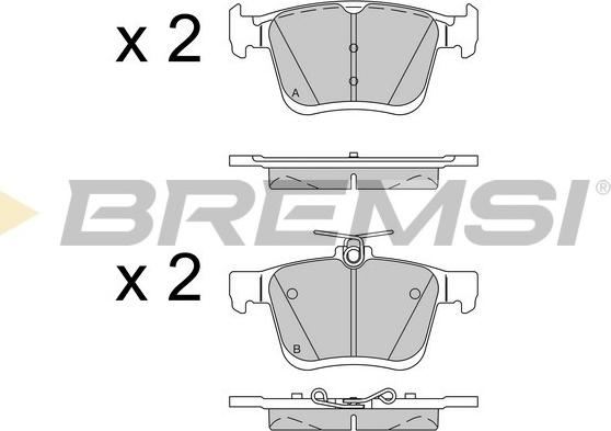 Bremsi BP3518 - Bremžu uzliku kompl., Disku bremzes www.autospares.lv