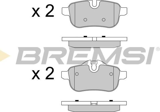 Bremsi BP3581 - Bremžu uzliku kompl., Disku bremzes www.autospares.lv