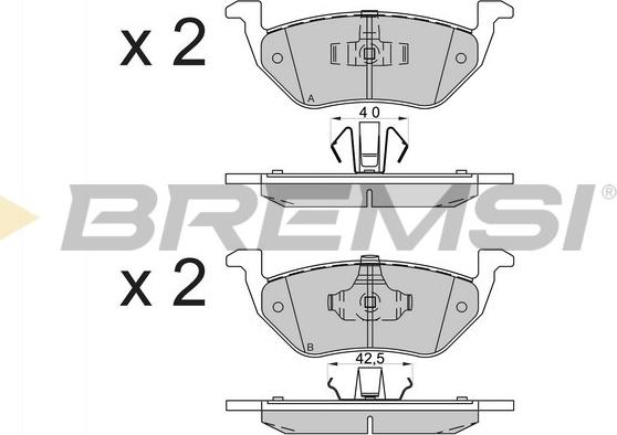 Bremsi BP3587 - Bremžu uzliku kompl., Disku bremzes www.autospares.lv