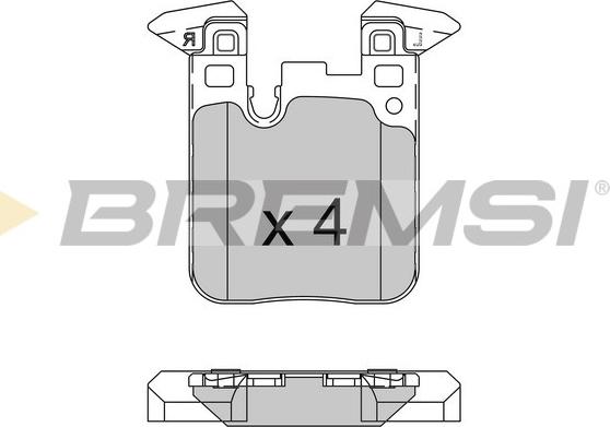 Bremsi BP3521 - Bremžu uzliku kompl., Disku bremzes www.autospares.lv