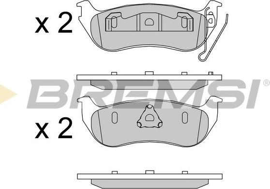 Bremsi BP3576 - Bremžu uzliku kompl., Disku bremzes autospares.lv