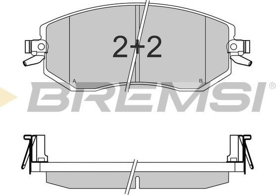 Bremsi BP3570 - Bremžu uzliku kompl., Disku bremzes autospares.lv