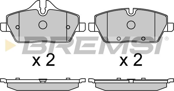 Bremsi BP3690 - Bremžu uzliku kompl., Disku bremzes autospares.lv