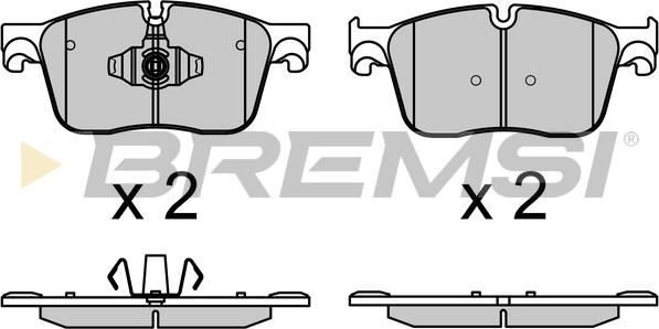 Bremsi BP3697 - Bremžu uzliku kompl., Disku bremzes www.autospares.lv