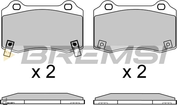 Bremsi BP3649 - Bremžu uzliku kompl., Disku bremzes www.autospares.lv