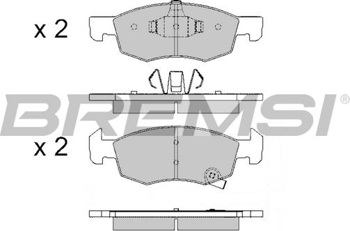 Bremsi BP3646 - Bremžu uzliku kompl., Disku bremzes www.autospares.lv