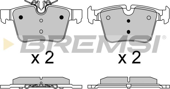 Bremsi BP3642 - Bremžu uzliku kompl., Disku bremzes autospares.lv