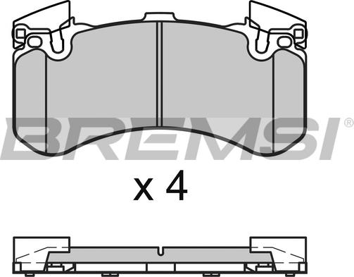 Bremsi BP3654 - Bremžu uzliku kompl., Disku bremzes www.autospares.lv