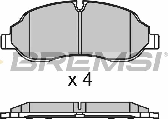 Bremsi BP3651 - Bremžu uzliku kompl., Disku bremzes autospares.lv