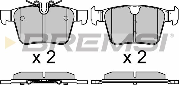 Bremsi BP3664 - Bremžu uzliku kompl., Disku bremzes www.autospares.lv