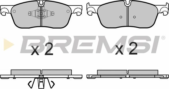 Bremsi BP3667 - Bremžu uzliku kompl., Disku bremzes www.autospares.lv