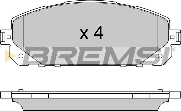 Bremsi BP3605 - Bremžu uzliku kompl., Disku bremzes autospares.lv