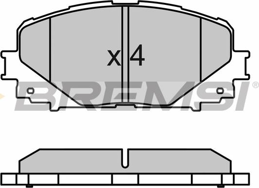 Bremsi BP3600 - Bremžu uzliku kompl., Disku bremzes autospares.lv