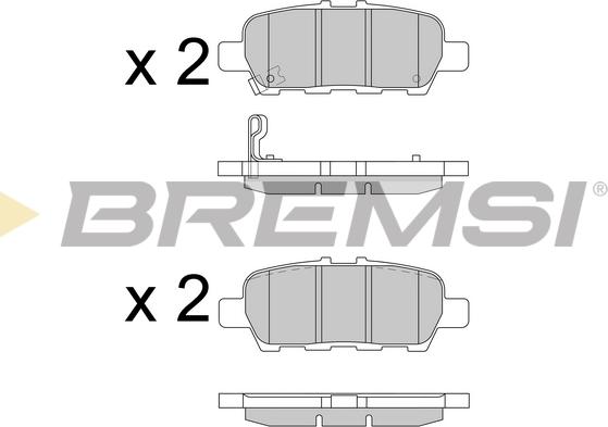 Bremsi BP3608 - Bremžu uzliku kompl., Disku bremzes autospares.lv