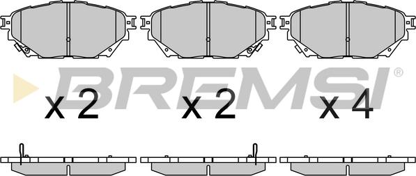 Bremsi BP3685 - Bremžu uzliku kompl., Disku bremzes www.autospares.lv