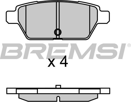 Bremsi BP3683 - Bremžu uzliku kompl., Disku bremzes www.autospares.lv