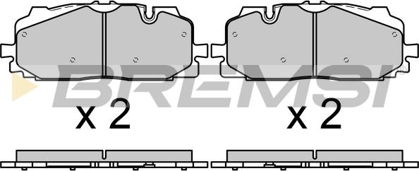 Bremsi BP3687 - Bremžu uzliku kompl., Disku bremzes www.autospares.lv