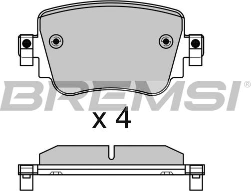 Bremsi BP3623 - Bremžu uzliku kompl., Disku bremzes autospares.lv