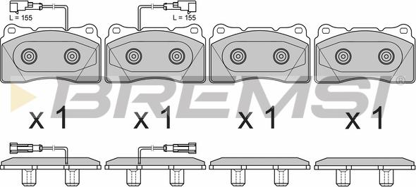 Bremsi BP3678 - Bremžu uzliku kompl., Disku bremzes autospares.lv